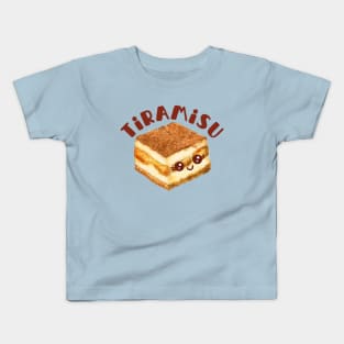 Cute Kawaii Tiramisu Italian Dessert Funny Birthday Kids T-Shirt